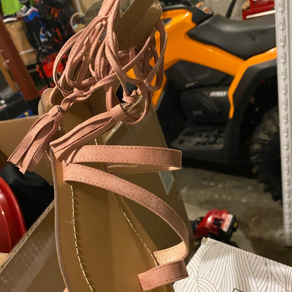 Pink Tassel Flats